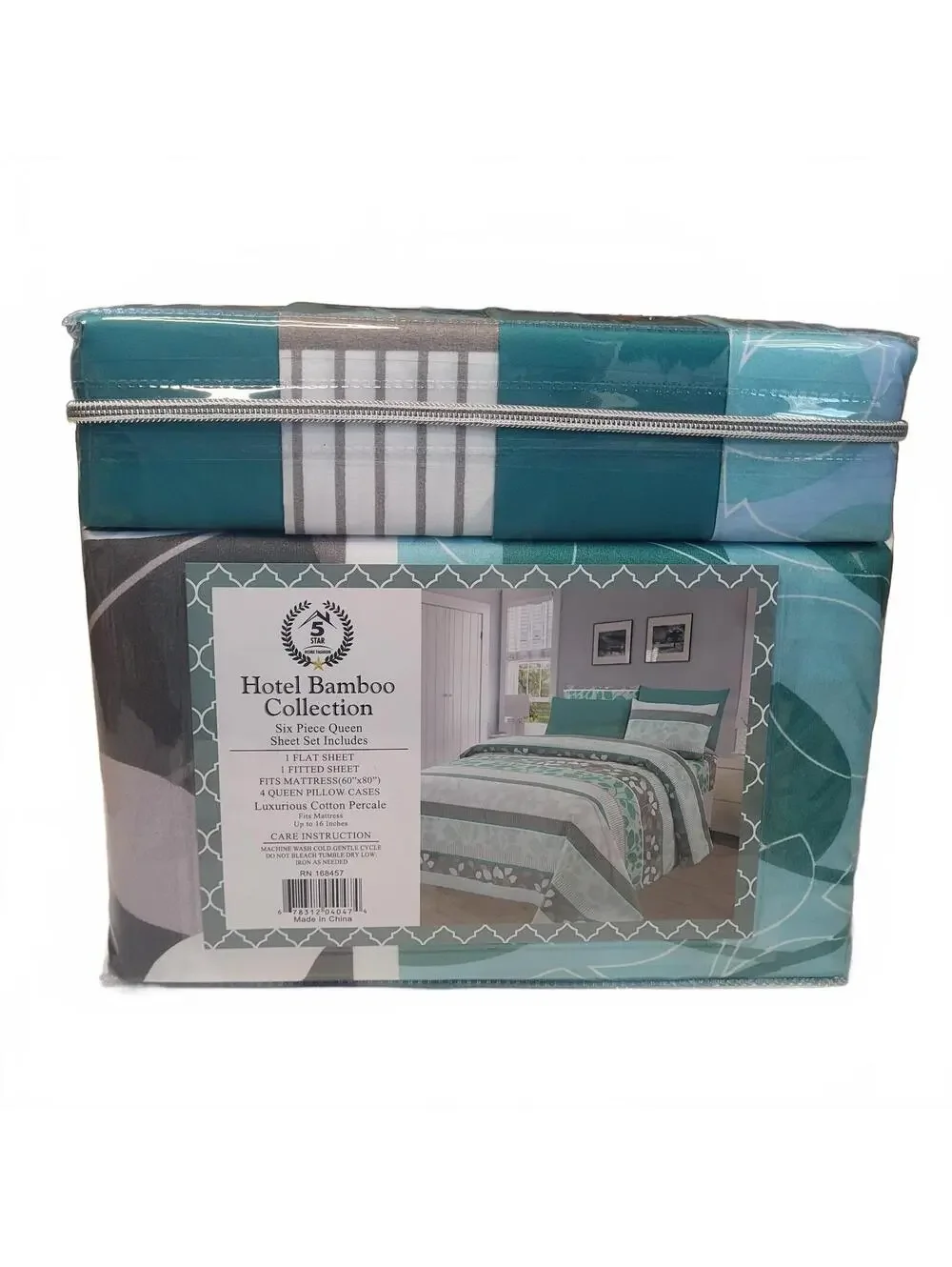 Hotel Bamboo Collection 1800 Queen Sheet Set - 6 Piece with 2 Bonus Pillowcases,